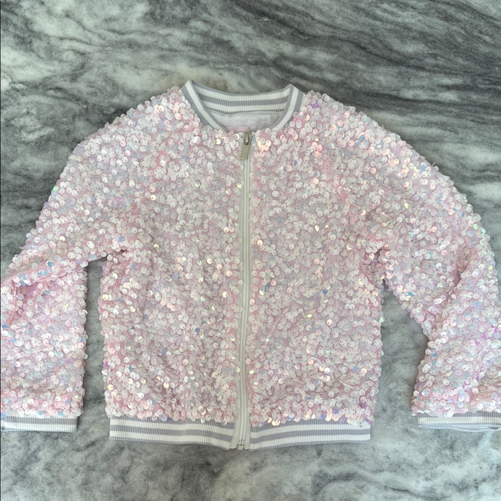 More Than Magic Pink Sequin Kids Jacket